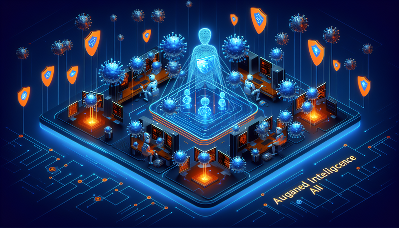 Neural Network Security & Data Encryption Concept